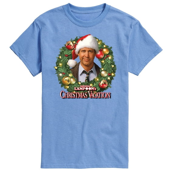 National Lampoon's Christmas Vacation - Clark Holiday Wreath - Men's Short Sleeve Graphic T-Shirt