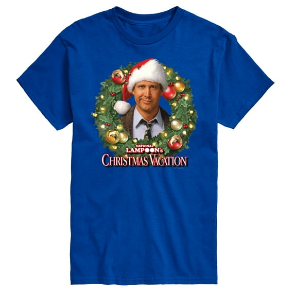 National Lampoon's Christmas Vacation - Clark Holiday Wreath - Men's Short Sleeve Graphic T-Shirt