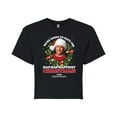 thumbnail image 1 of National Lampoon's Christmas Vacation - Clark's Happiest Christmas - Juniors Cropped Cotton Blend T-Shirt, 1 of 5