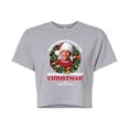 thumbnail image 1 of National Lampoon's Christmas Vacation - Clark's Happiest Christmas - Juniors Cropped Cotton Blend T-Shirt, 1 of 5