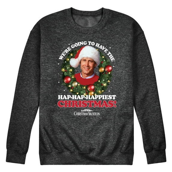 National Lampoon's Christmas Vacation - Clark's Happiest Christmas - Men's Crew Neck Fleece Pullover