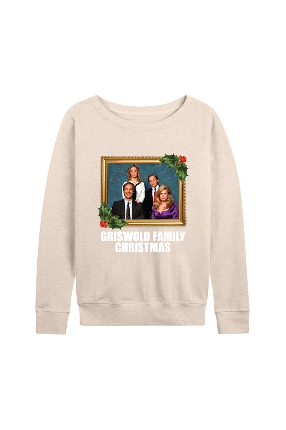 National Lampoon's Christmas Vacation - Classic Holiday Portrait - Women's Lightweight French Terry Long Sleeve Shirt