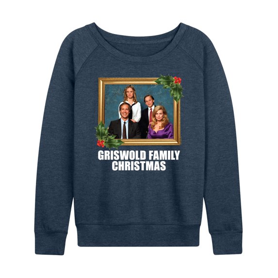 National Lampoon's Christmas Vacation - Classic Holiday Portrait - Women's Lightweight French Terry Long Sleeve Shirt