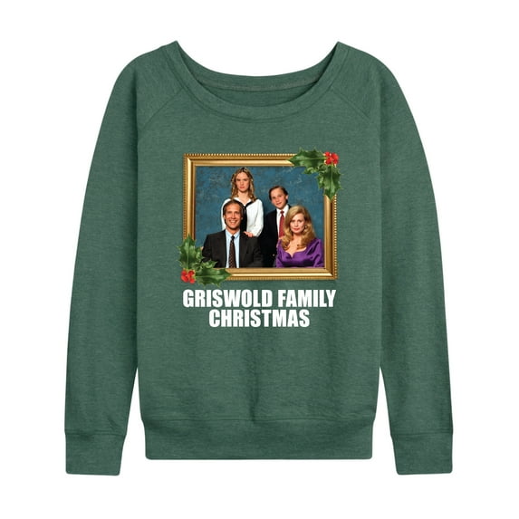 National Lampoon's Christmas Vacation - Classic Holiday Portrait - Women's Lightweight French Terry Long Sleeve Shirt