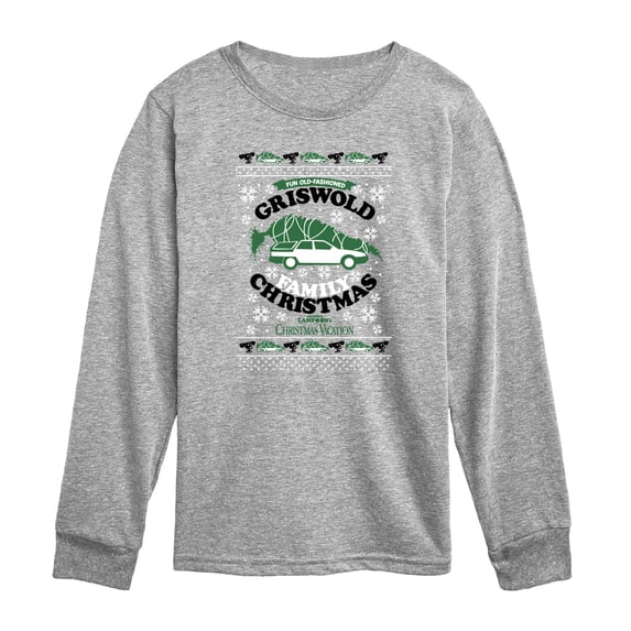 National Lampoon's Christmas Vacation - Griswald Family Sweater - Toddler Boys Long Sleeve Graphic T-Shirt