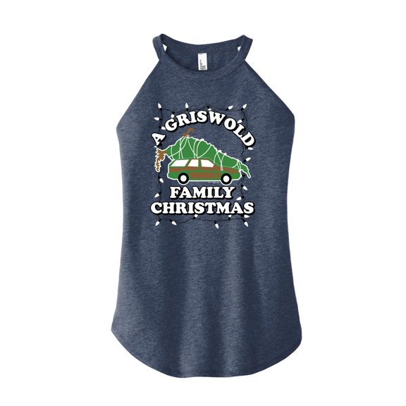 National Lampoon's Christmas Vacation - Griswold Family Christmas Tree - Juniors High Neck Tank Top