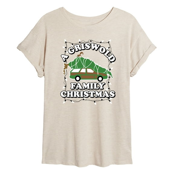National Lampoon's Christmas Vacation - Griswold Family Christmas Tree - Juniors Ideal Flowy Muscle T-Shirt