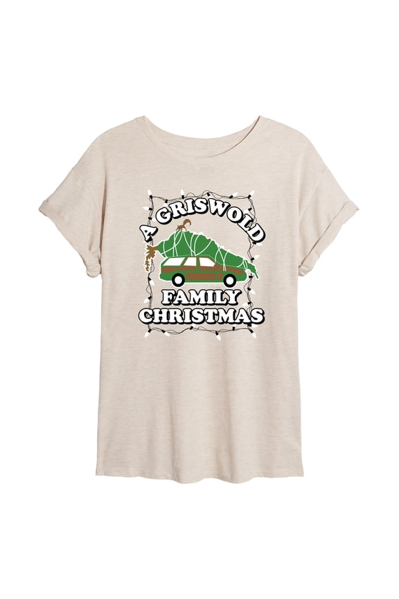 National Lampoon's Christmas Vacation - Griswold Family Christmas Tree - Juniors Ideal Flowy Muscle T-Shirt
