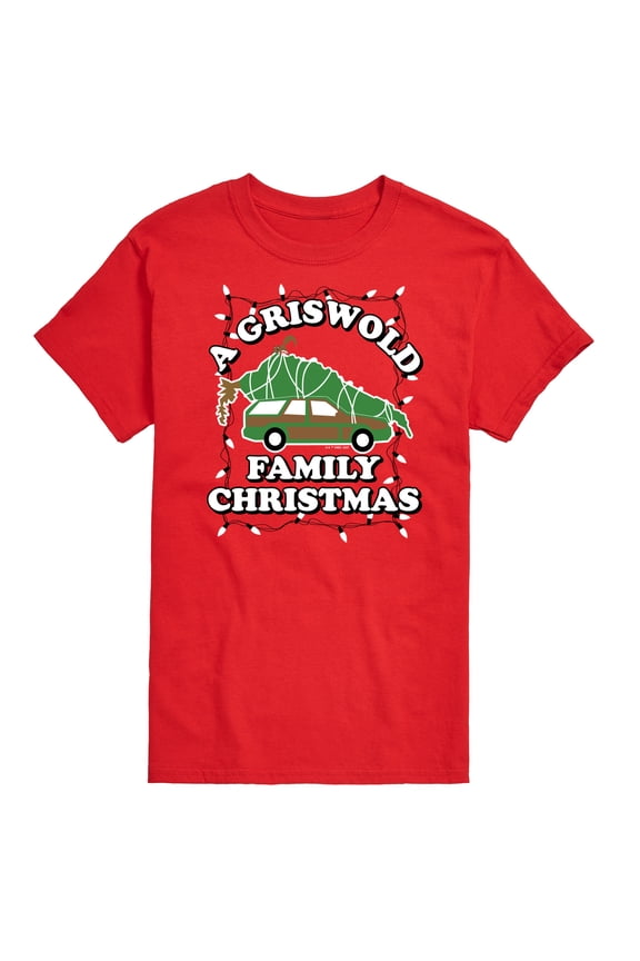 National Lampoon's Christmas Vacation - Griswold Family Christmas Tree - Men's Short Sleeve Graphic T-Shirt