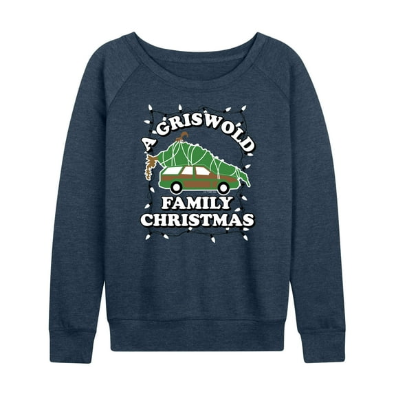 National Lampoon's Christmas Vacation - Griswold Family Christmas Tree - Women's Lightweight French Terry Long Sleeve Shirt