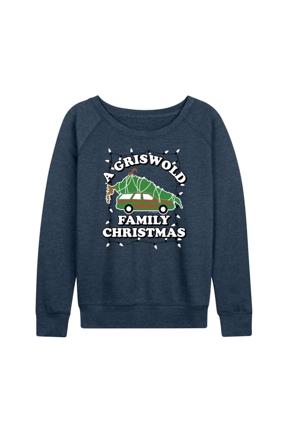 National Lampoon's Christmas Vacation - Griswold Family Christmas Tree - Women's Lightweight French Terry Long Sleeve Shirt