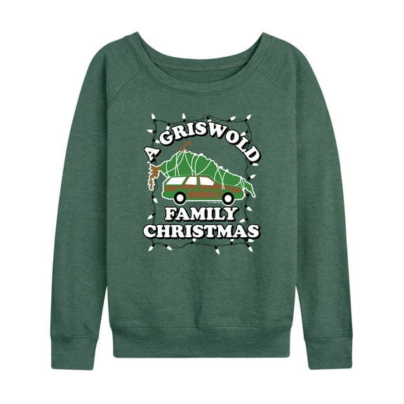 National Lampoon's Christmas Vacation - Griswold Family Christmas Tree - Women's Lightweight French Terry Long Sleeve Shirt