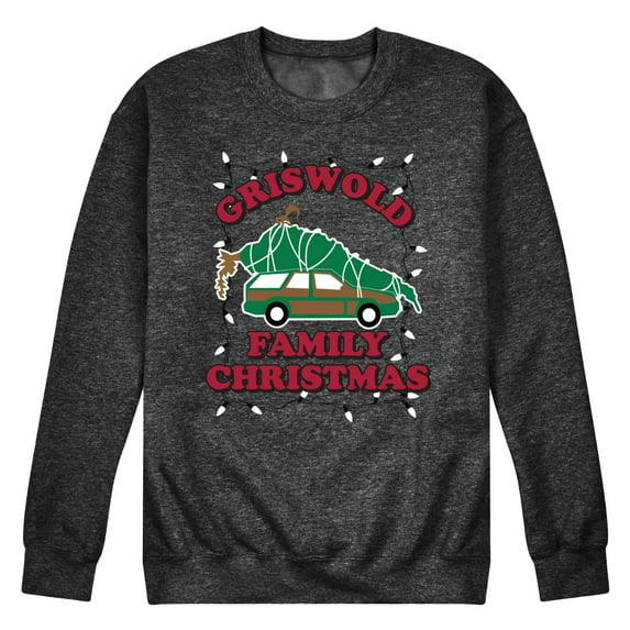 National Lampoon's Christmas Vacation - Griswold Family Holiday Lights - Men's Crew Neck Fleece Pullover