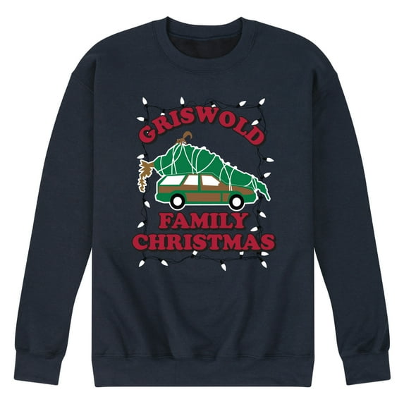 National Lampoon's Christmas Vacation - Griswold Family Holiday Lights - Men's Crew Neck Fleece Pullover