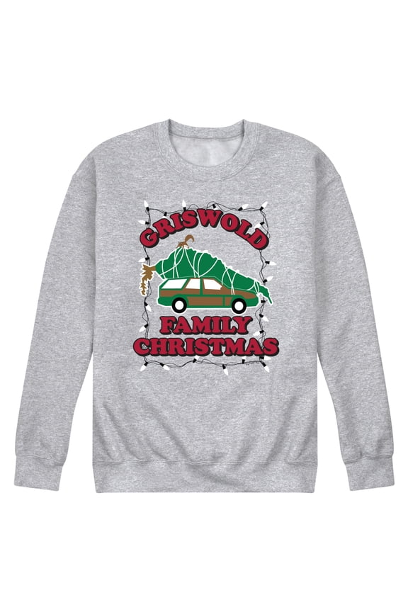 's Christmas Vacation - Griswold Family Holiday Lights - Men's Crew Neck Fleece Pullover