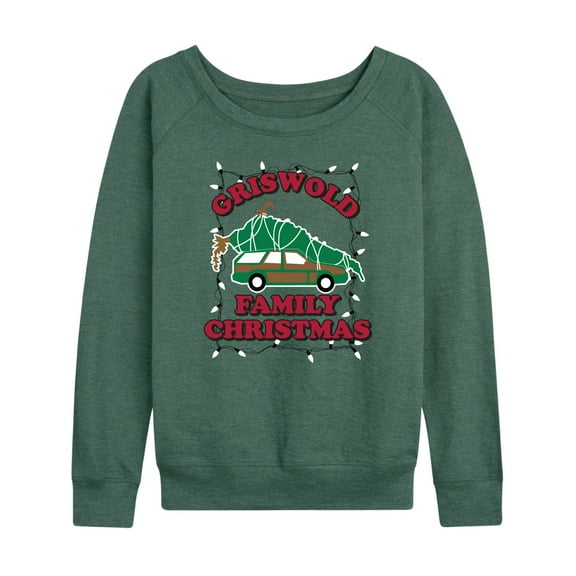National Lampoon's Christmas Vacation - Griswold Family Holiday Lights - Women's Lightweight French Terry Long Sleeve Shirt