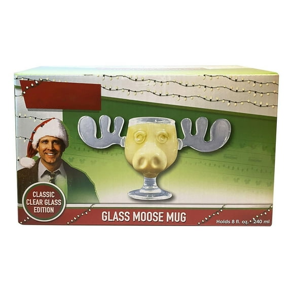 National Lampoon's Christmas Vacation Griswold Moose Mug 8oz Glass Set of 1