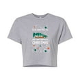 thumbnail image 1 of National Lampoon's Christmas Vacation - Hap-Hap-Happiest - Juniors Cropped Cotton Blend T-Shirt, 1 of 5