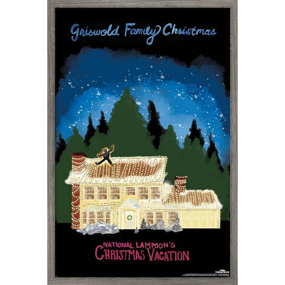National Lampoon's Christmas Vacation - House Wall Poster, 14.725" x 22.375" Framed