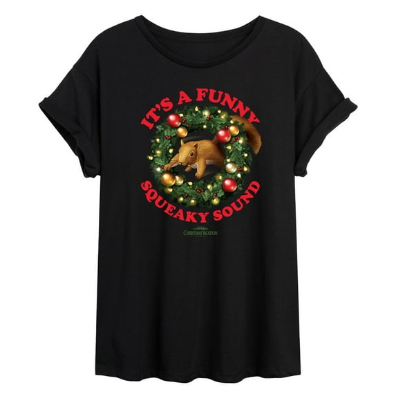 National Lampoon's Christmas Vacation - It's A Funny Squeaky Sound - Juniors Ideal Flowy Muscle T-Shirt