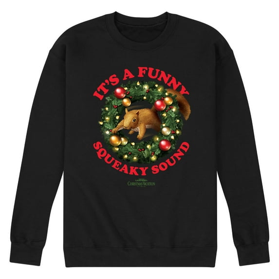 National Lampoon's Christmas Vacation - It's A Funny Squeaky Sound - Men's Crew Neck Fleece Pullover