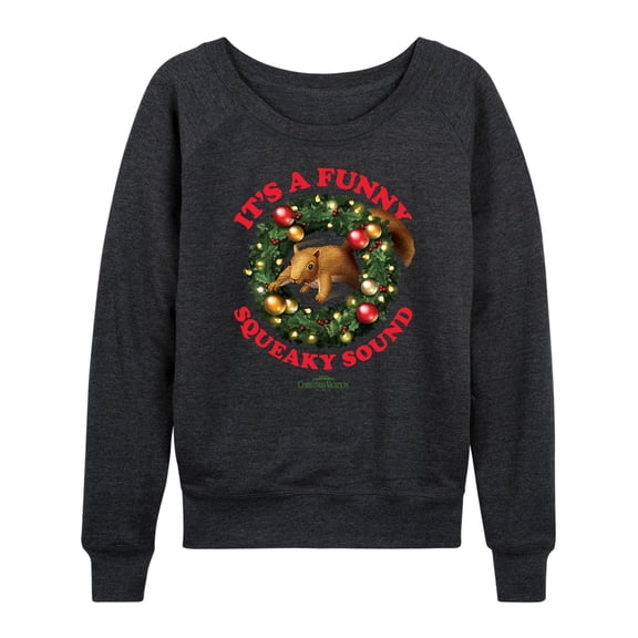 National Lampoon's Christmas Vacation - It's A Funny Squeaky Sound - Women's Lightweight French Terry Long Sleeve Shirt