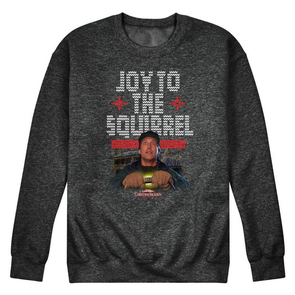 National Lampoon's Christmas Vacation - Joy To The Squirrel - Men's Crew Neck Fleece Pullover