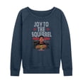 thumbnail image 1 of Warner Bros. - Women's Lightweight French Terry Wide Neck Long Sleeve Graphic Shirt, 1 of 5