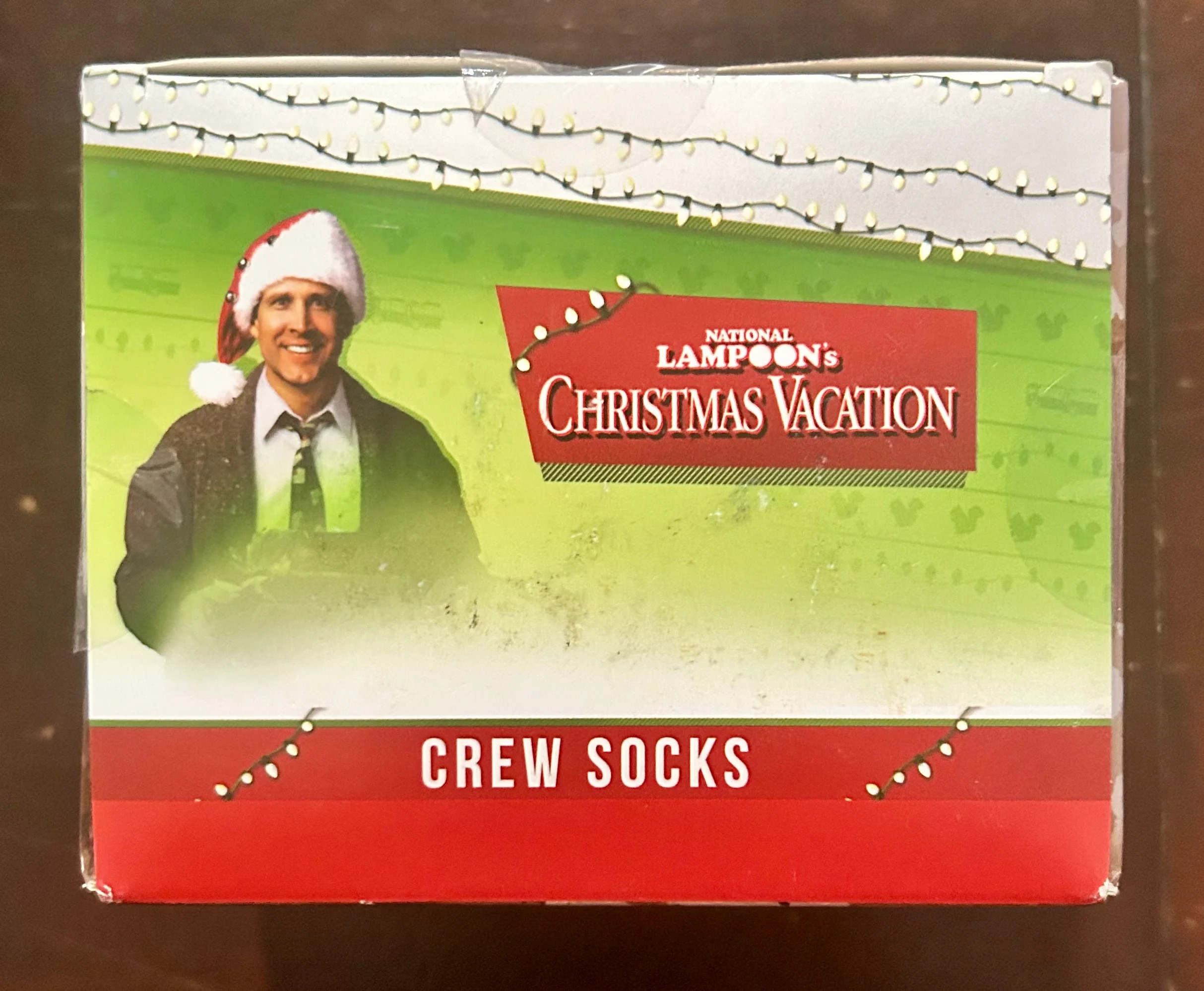 National Lampoon's Christmas Vacation Men's 3Pack of Crew Socks with Novelty Gift Box, Sizes 8