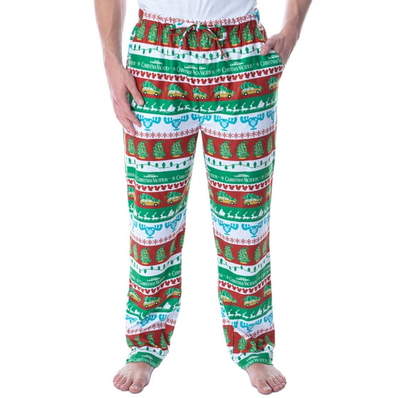 National Lampoon's Christmas Vacation Men's Fair Isle Loungewear Pajama Pants