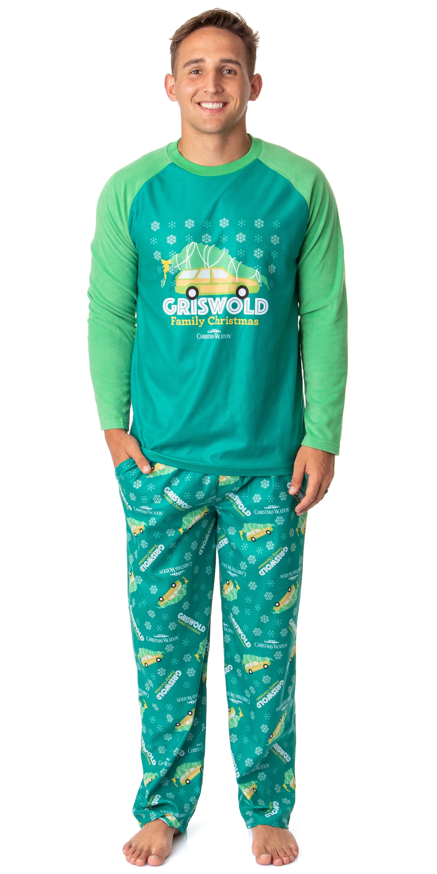 National Lampoon s Christmas Vacation Mens Griswold Family Sleep Pajama Set Walmart