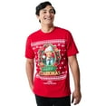 thumbnail image 1 of National Lampoon's Christmas Vacation Merry Clarkmas Men's Red Crew Neck Short Sleeve T-shirt-XXL, 1 of 4