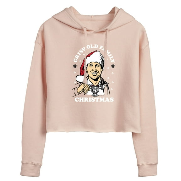 National Lampoon's Christmas Vacation - Moose Mug - Juniors Cropped Pullover Hoodie