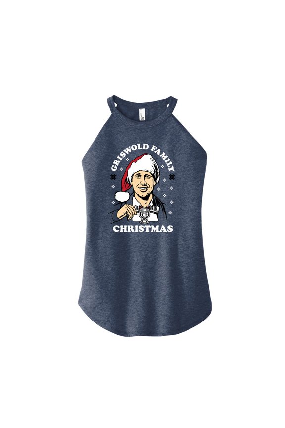 National Lampoon's Christmas Vacation - Moose Mug - Juniors High Neck Tank Top