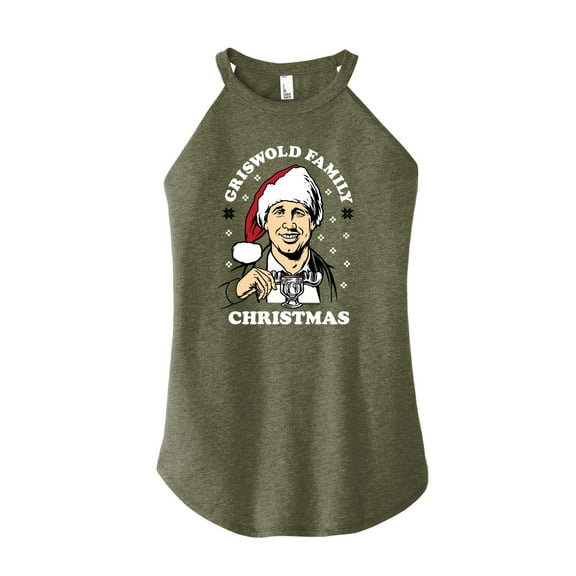 National Lampoon's Christmas Vacation - Moose Mug - Juniors High Neck Tank Top