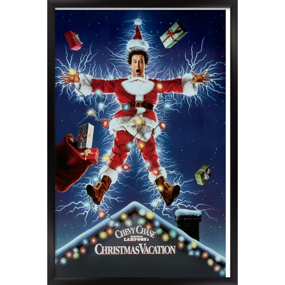 National Lampoon's Christmas Vacation - One Sheet Wall Poster, 14.725" x 22.375", Framed