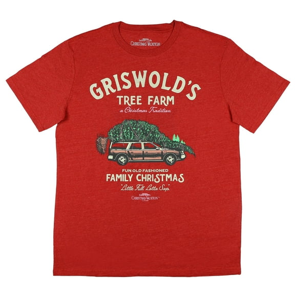National Lampoon's Christmas Vacation Shirt Men's Griswolds Tree Farm Short Sleeve Tee