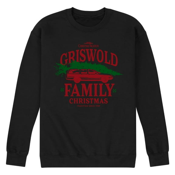 National Lampoon's Christmas Vacation - The Griswold Family - Men's Crew Neck Fleece Pullover