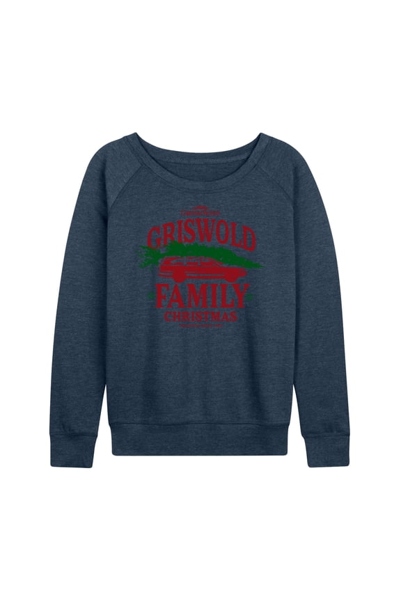 National Lampoon's Christmas Vacation - The Griswold Family - Women's Lightweight French Terry Long Sleeve Shirt