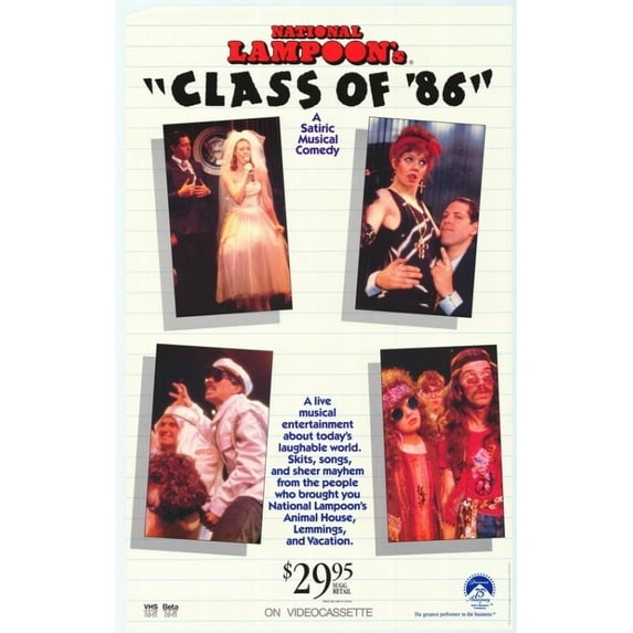 National Lampoon's Class of '86 Movie Poster (11 x 17)