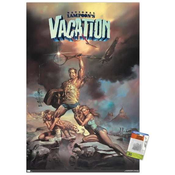National Lampoon's Vacation - One Sheet Wall Poster with Pushpins, 22.375" x 34"