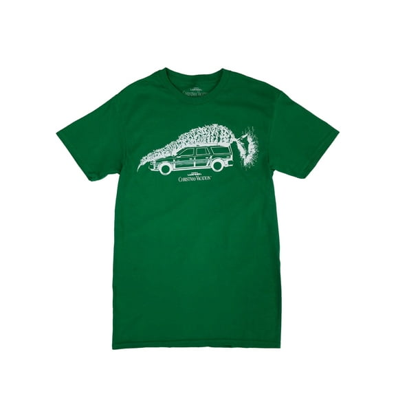 National Lampoons Christmas Vacation Mens Kelly Green Graphic Tee T-Shirt Medium