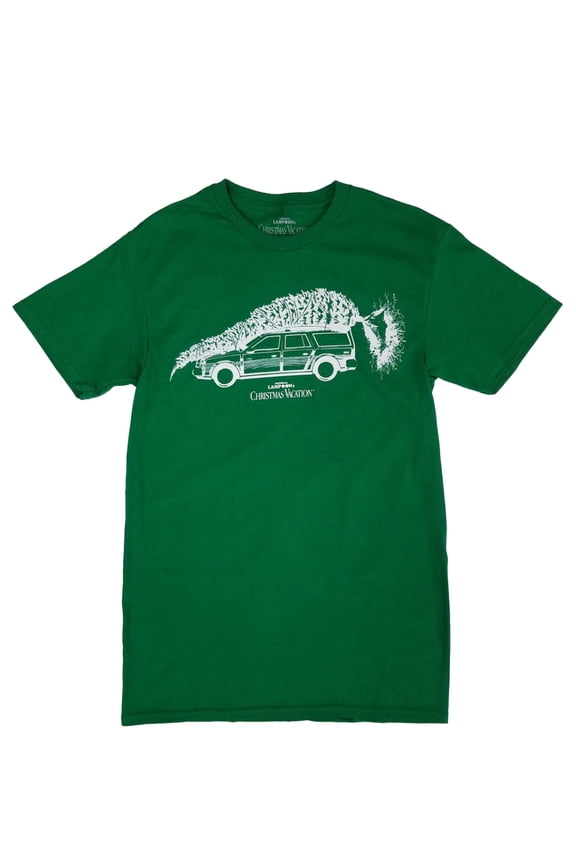 s Christmas Vacation Mens Kelly Green Graphic Tee T-Shirt Medium