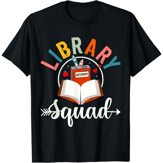 National Library Workers Day - Library Squad Librarian Crew T-Shirt