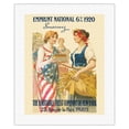 thumbnail image 1 of National Loan 1920 - The Equitable Trust Company of New York Paris - Vintage Advertising Poster by Guillaume Seignac c.1920 - Fine Art Rolled Canvas Print 16in x 20in, 1 of 4
