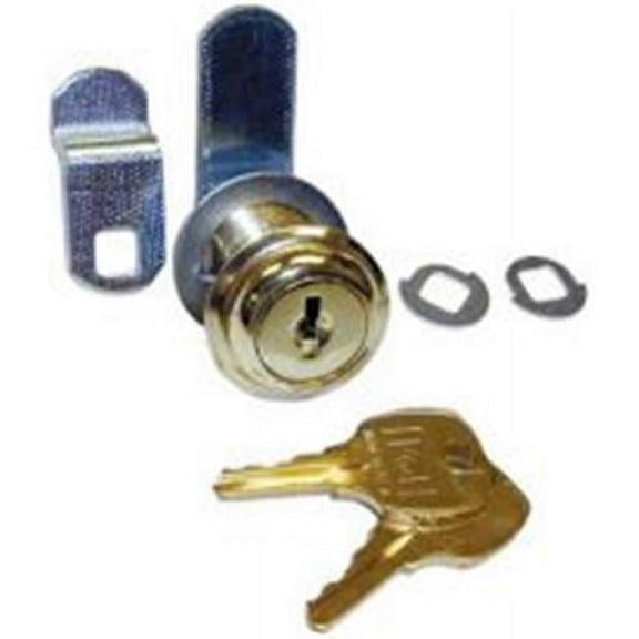 National Lock N8060 14A 642 1.44 in. Disc Tumbler Cam Lock with Flexafunction - Nickel