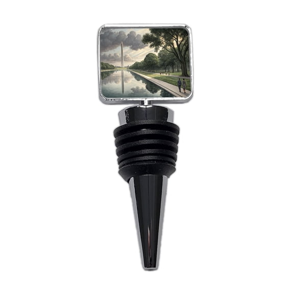 National Mall Reflecting Pool In Washington DC Wine Bottle Stopper Cap Plug