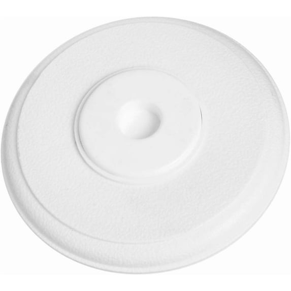 National Hardware Wall Door Stop - Durable Wall Mount Doorstop - White