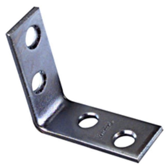 1-1/2" X 5/8" Corner Braces National Mending Plates N227-397 Zinc Steel