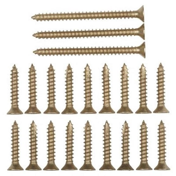 National Manufacturing Spectrum Brands HHI 208650 Door Hinge Screws, Satin Brass